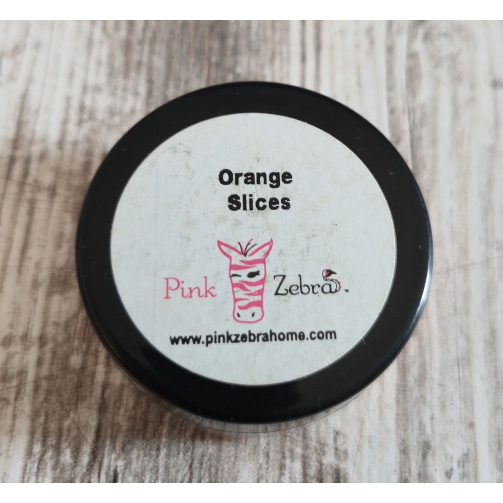 Pink Zebra Sprinkles Orange Slices Wax Melt Sample Jar 1-1/8 oz including Jar